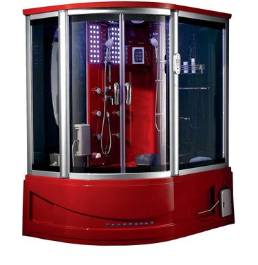 Maya Bath Siena-Red-Right Steam Shower Steam Shower Maya Bath